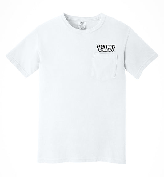 big tiddy energy - bubble white
