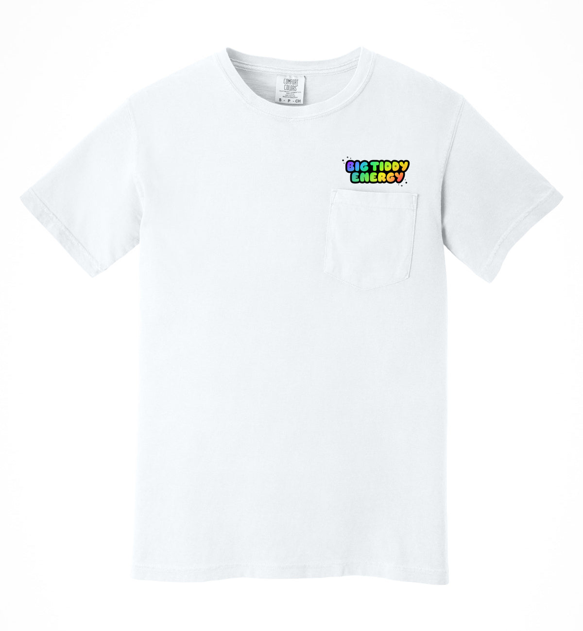 big tiddy energy - SUPER GAY PRIDE white