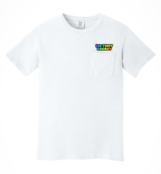 big tiddy energy - SUPER GAY PRIDE white